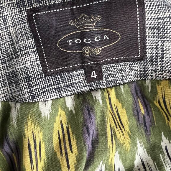 Anthropologie‎ Tocca tailored cropped blazer Sz 4 - Picture 4 of 6